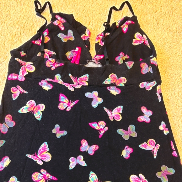 🌷JENNI Butterfly Print Black Sleepwear Pj Set M - Picture 5 of 8